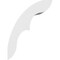 Ekena Millwork 5-in. W x 12-in. D x 16-in. H Ozark Architectural Grade PVC Knee Brace BRCP05X12X16OZK - alternate 2